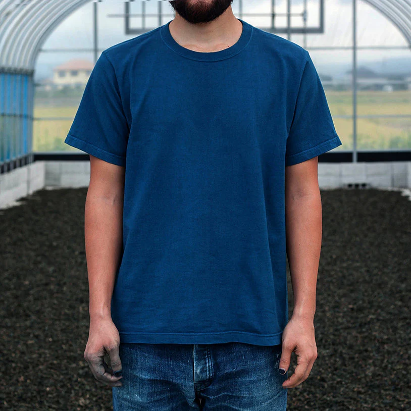 Indigo Dyed T-Shirt - Image 5