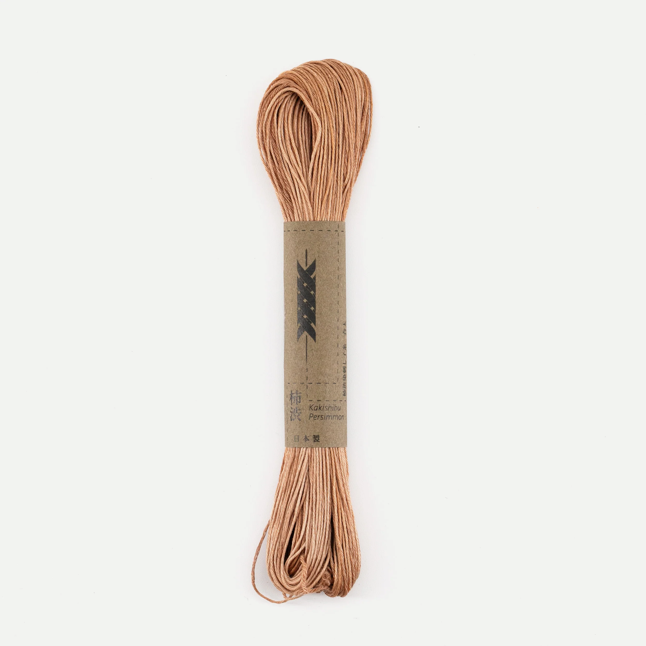 Persimmon Dyed Sashiko Thread (Thick) 40m - Image 3
