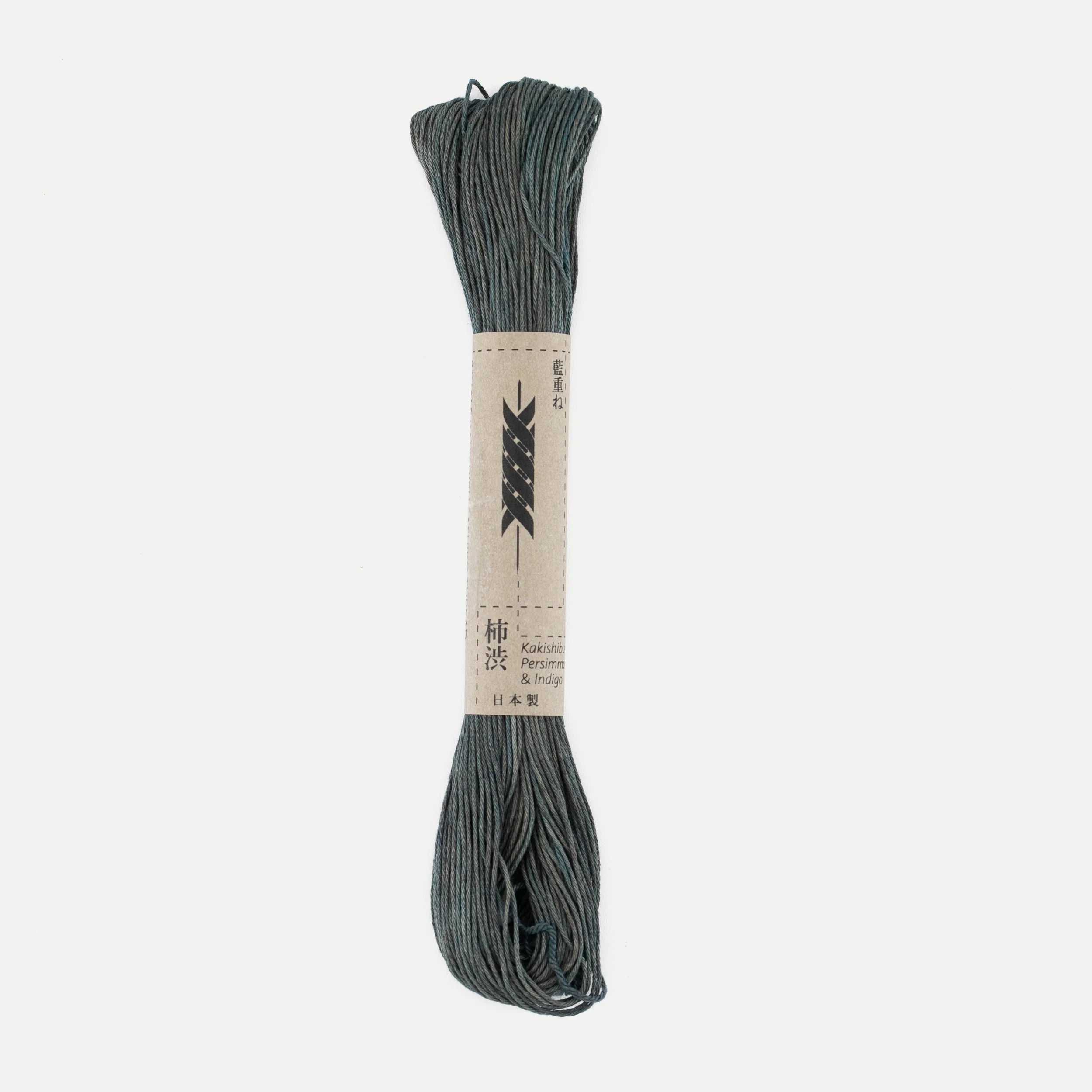 Persimmon x Indigo Over-Dyed Sashiko Thread (Thick) 40m - Image 2