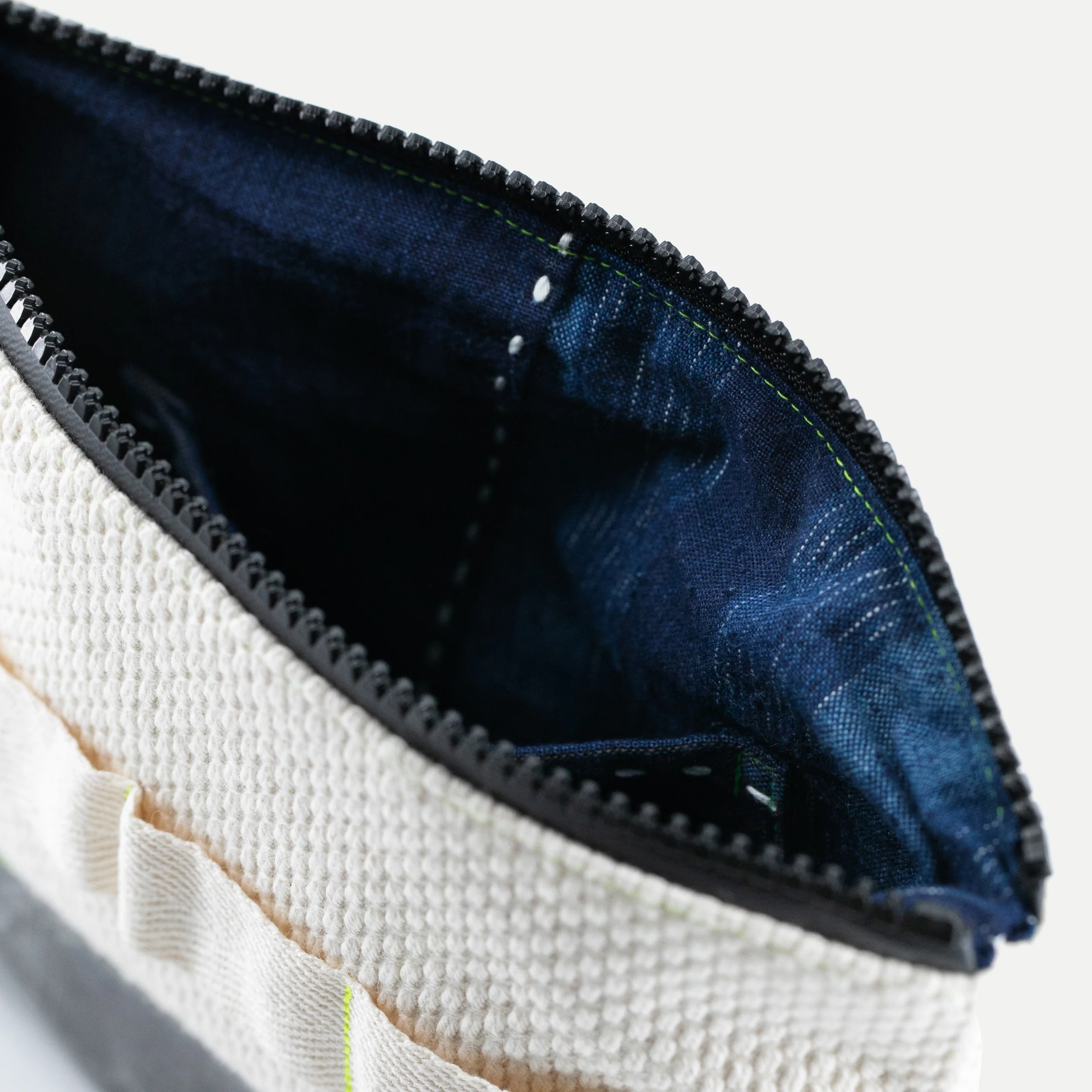 Sashiko Woven Zip Pouch - Image 9