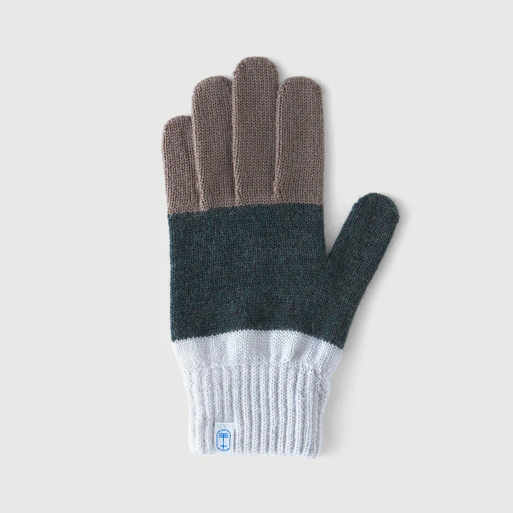 Three Tones Wool Gloves (Men) - Image 3