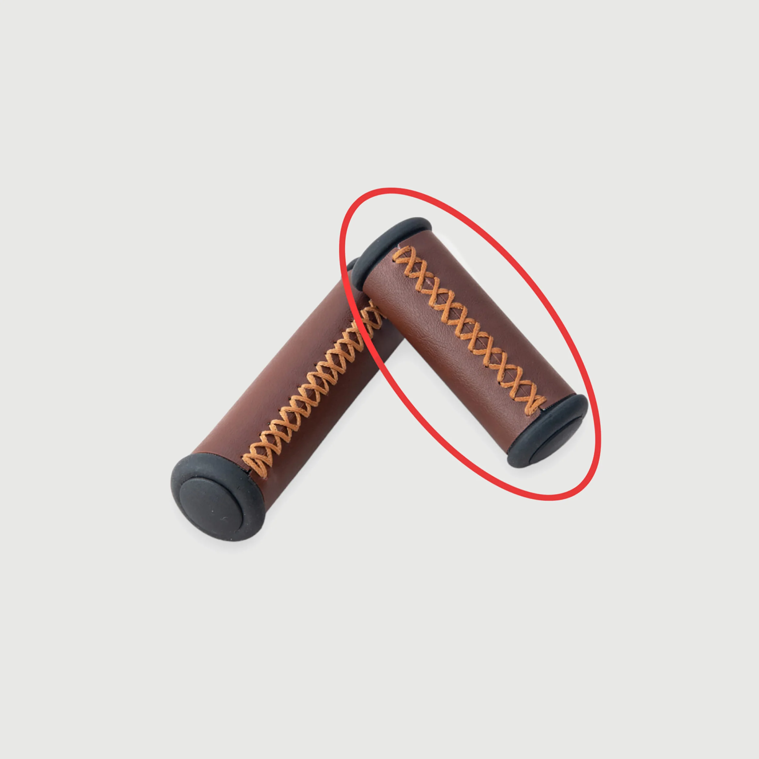 Brown Grips with Bar-End Caps - Image 5