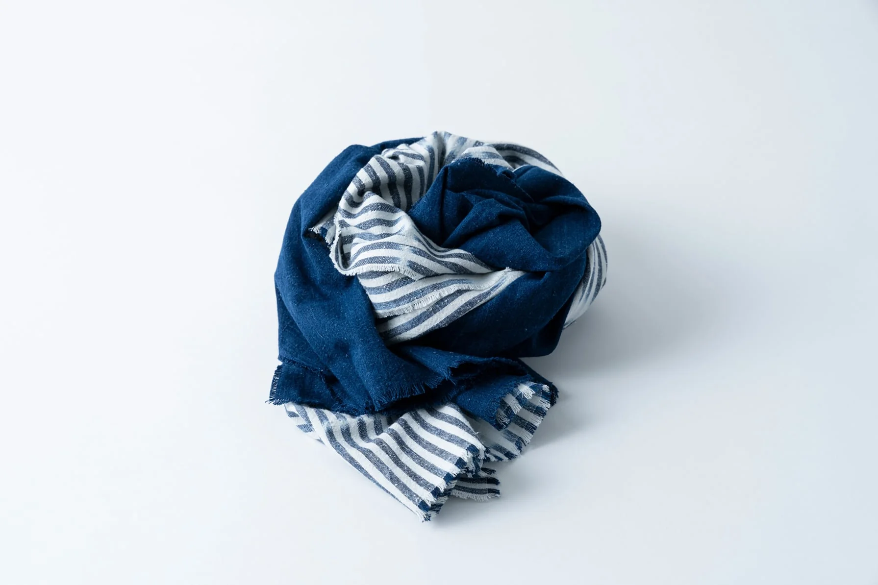 Indigo Pomegranate Dyed Stole - Image 15