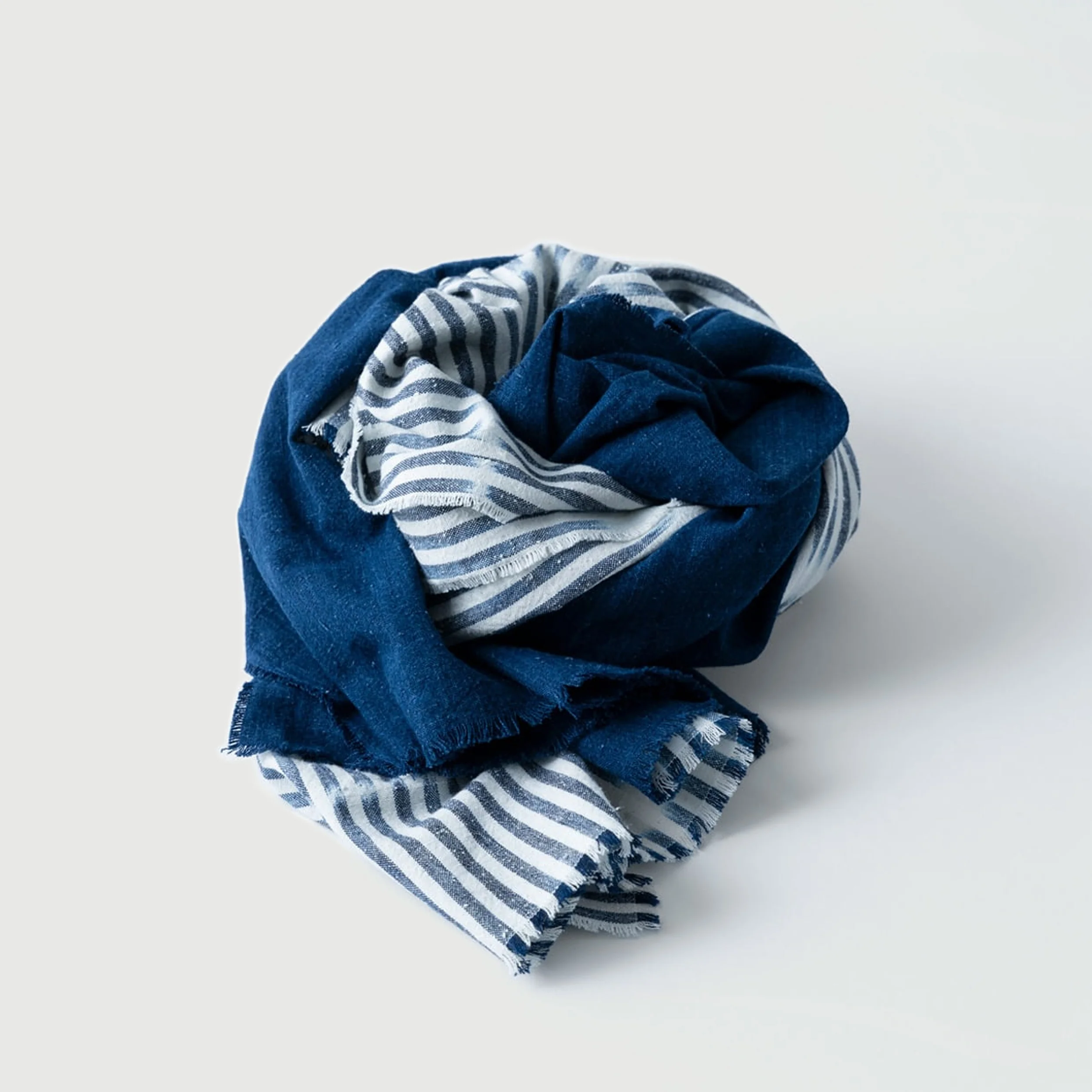 Indigo Pomegranate Dyed Stole - Image 16