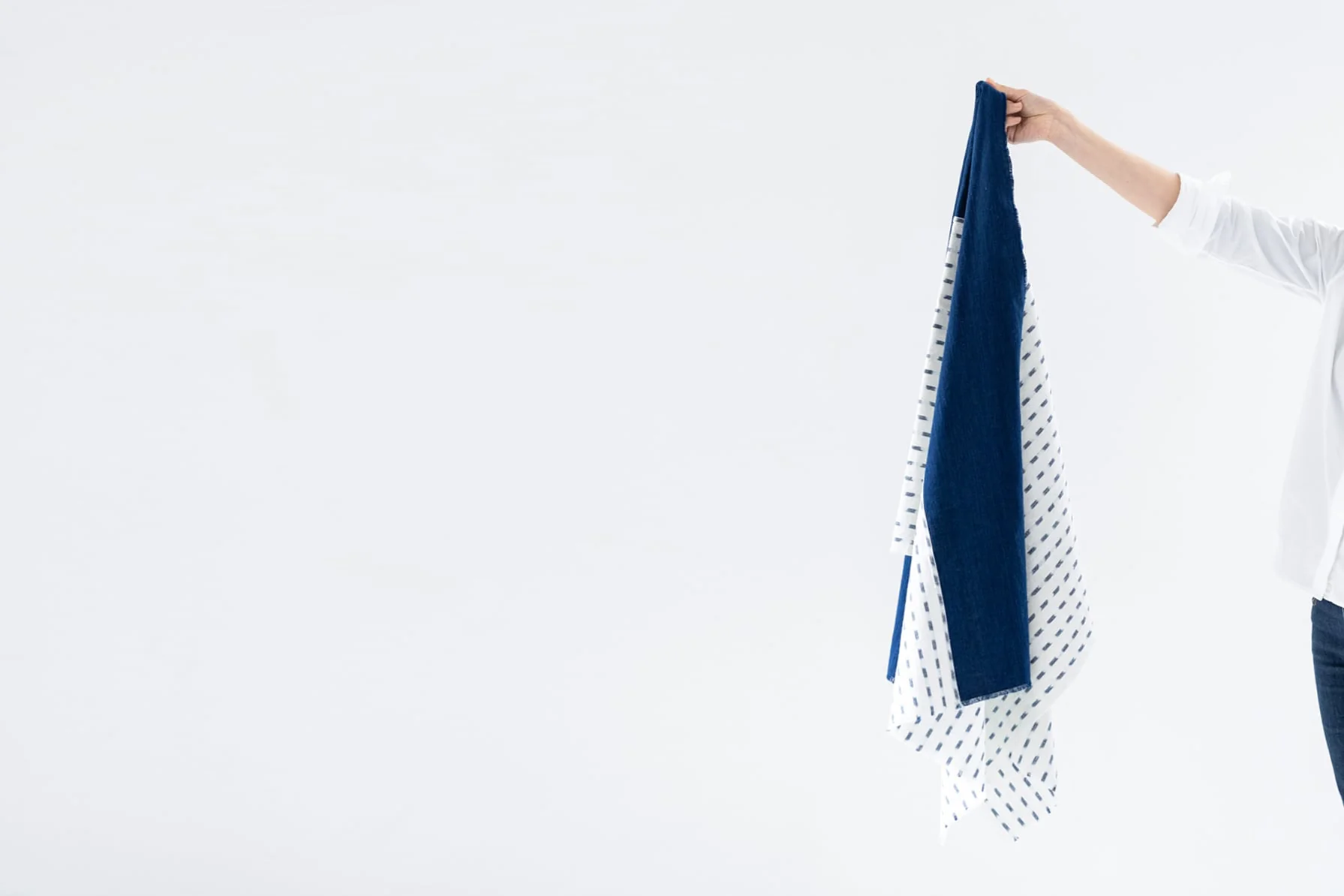 Indigo Pomegranate Dyed Stole - Image 17