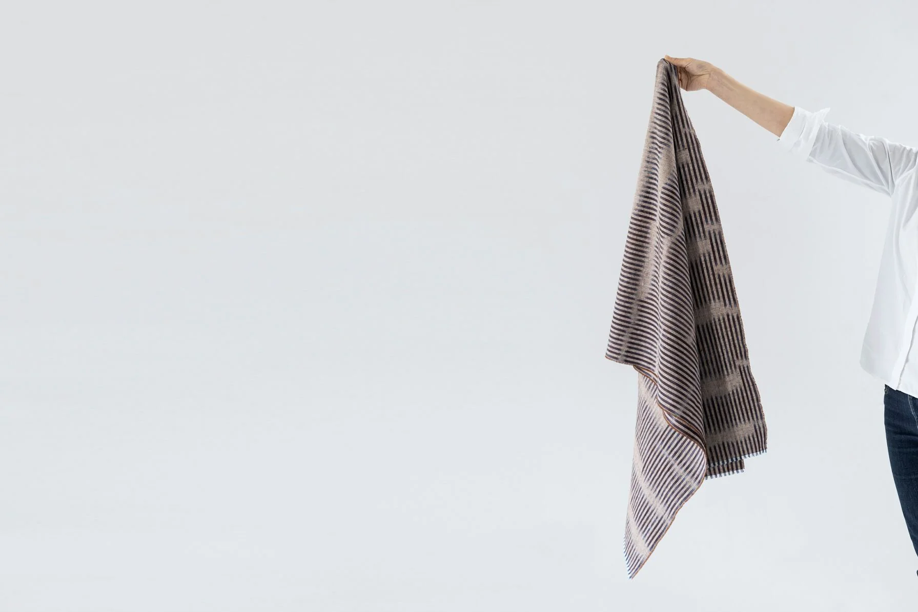 Indigo Pomegranate Dyed Stole - Image 20