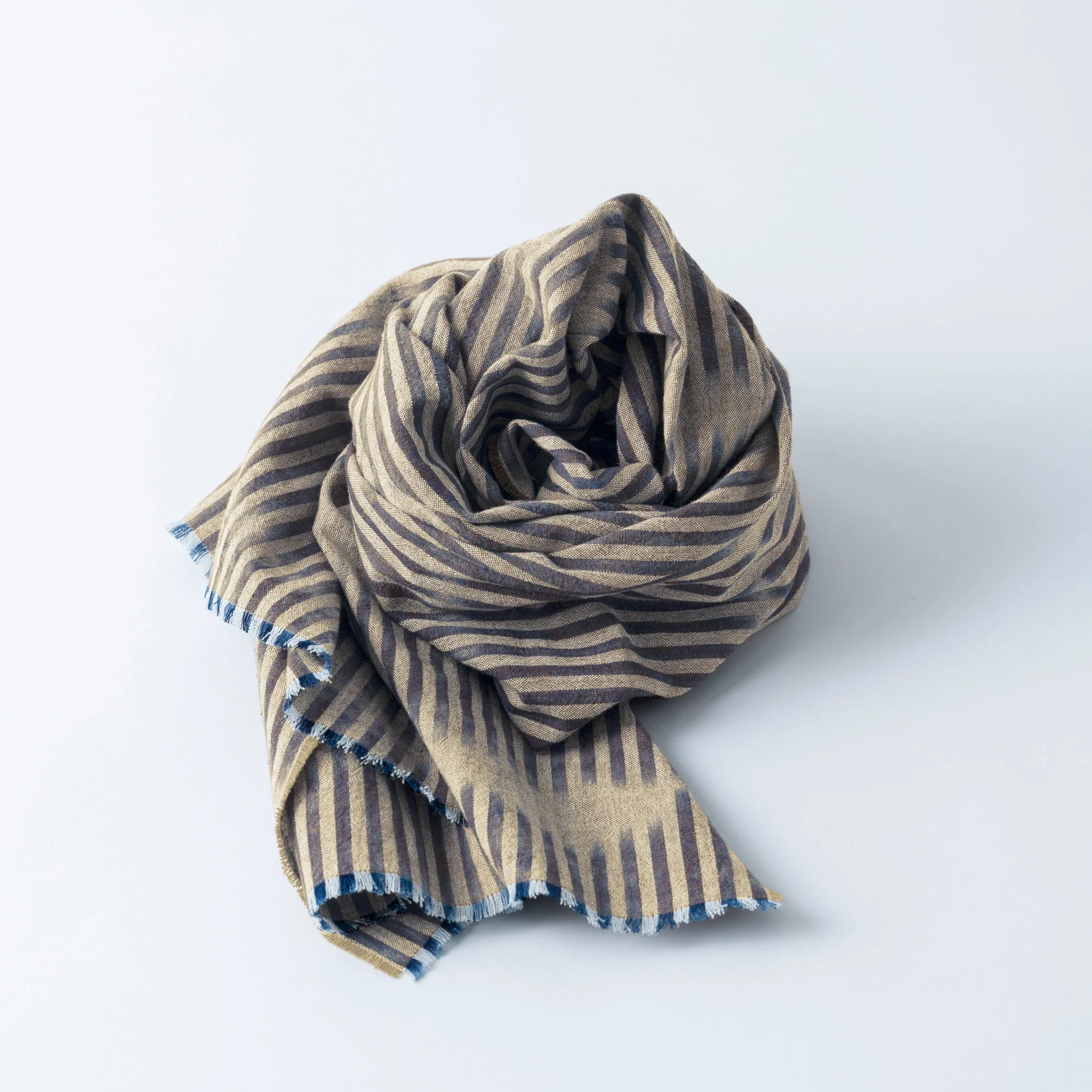 Indigo Pomegranate Dyed Stole - Image 26