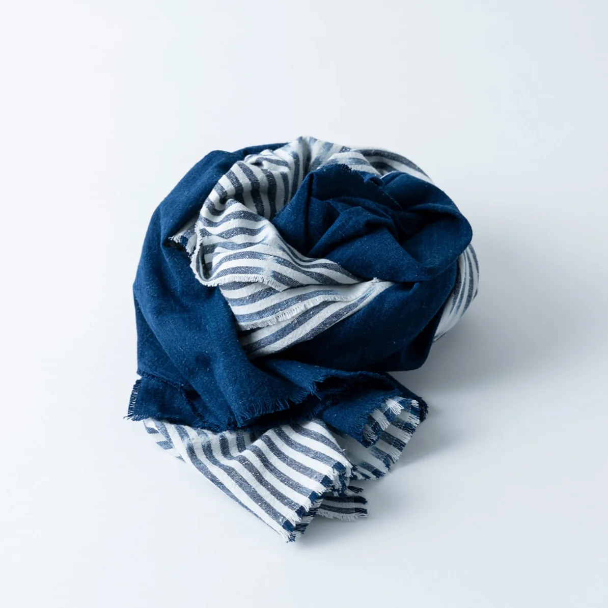 Indigo Pomegranate Dyed Stole - Image 3